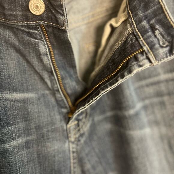 7 For All Mankind Austyn Relaxed Jeans Frayed Hem Medium Wash Men's 34 x 30 - Picture 11 of 12